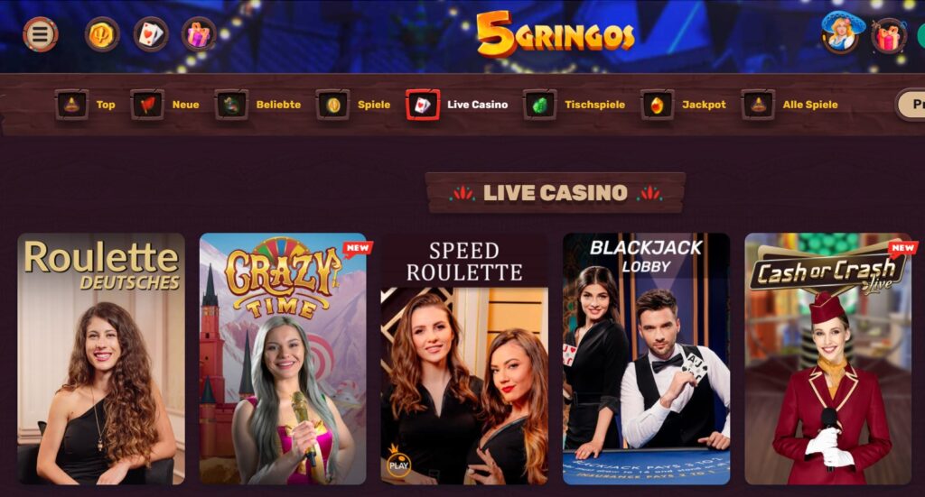 5Gringos-online-casino-live-games