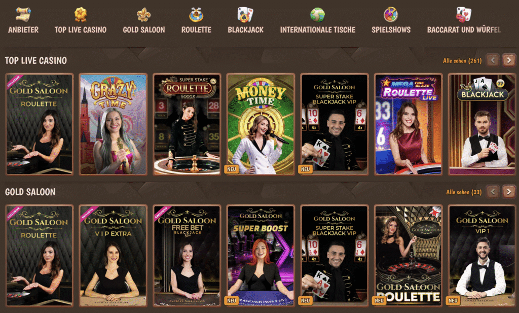 Live Casino im Test
