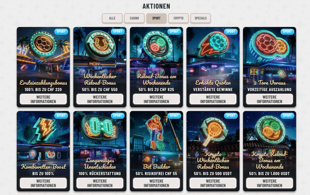 Wyns Casino Sportwetten Startbonus: 100% Bonus bis 200 Euro auf die erste Einzahlung, Übersicht zu den Schritten für die Bonusfreischaltung.