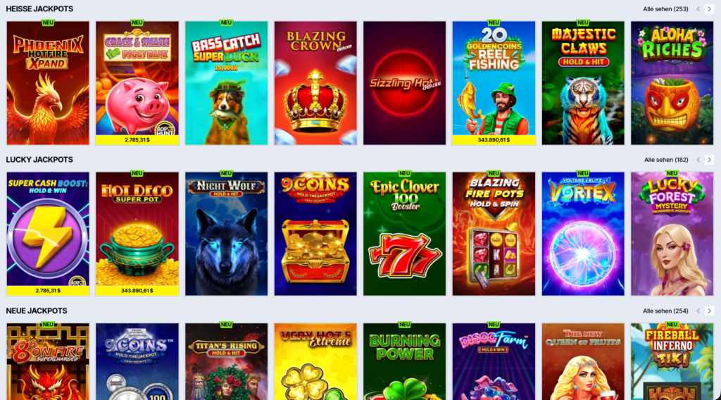 Übersicht der beliebtesten Spielautomaten im Zoccer Casino, inklusive Book of Ra, Coin Strike und Hot Step 2