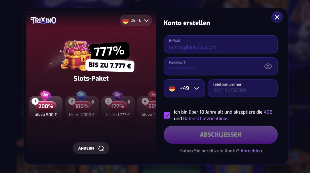 login-trixino-casino-registrierung